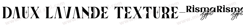 Daux Lavande Texture字体转换